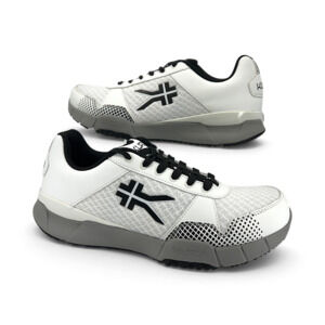 KURU Quantum Men's Size 8 D Walking Shoes White Fossil Gray Black